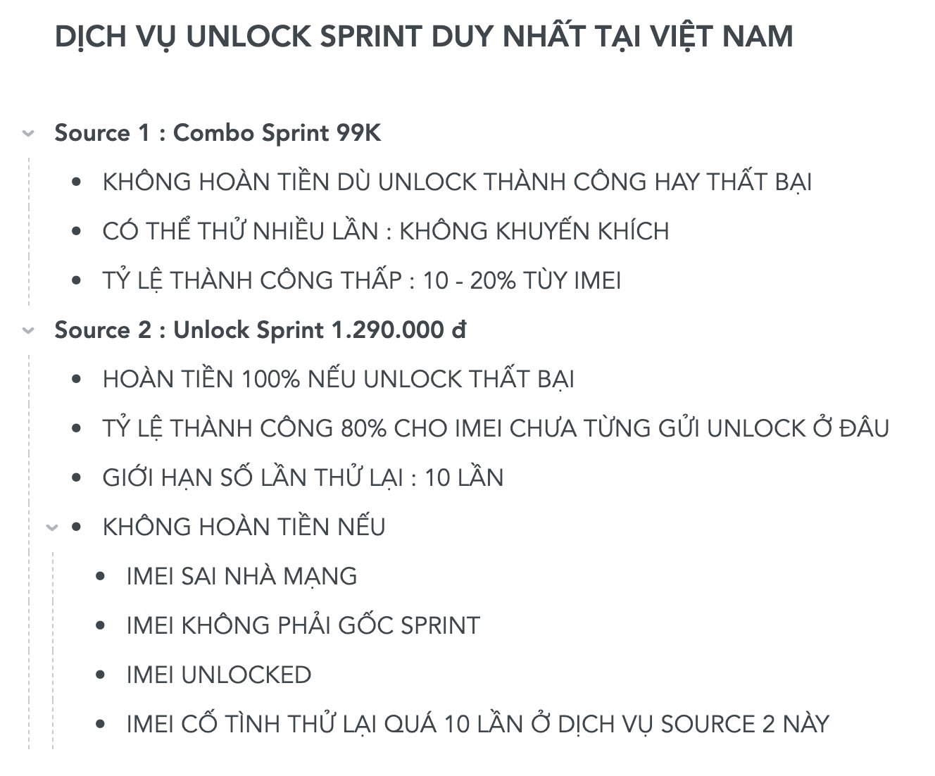 Hướng Dẫn Unlock Sprint (Tmobile Gốc Sprint)