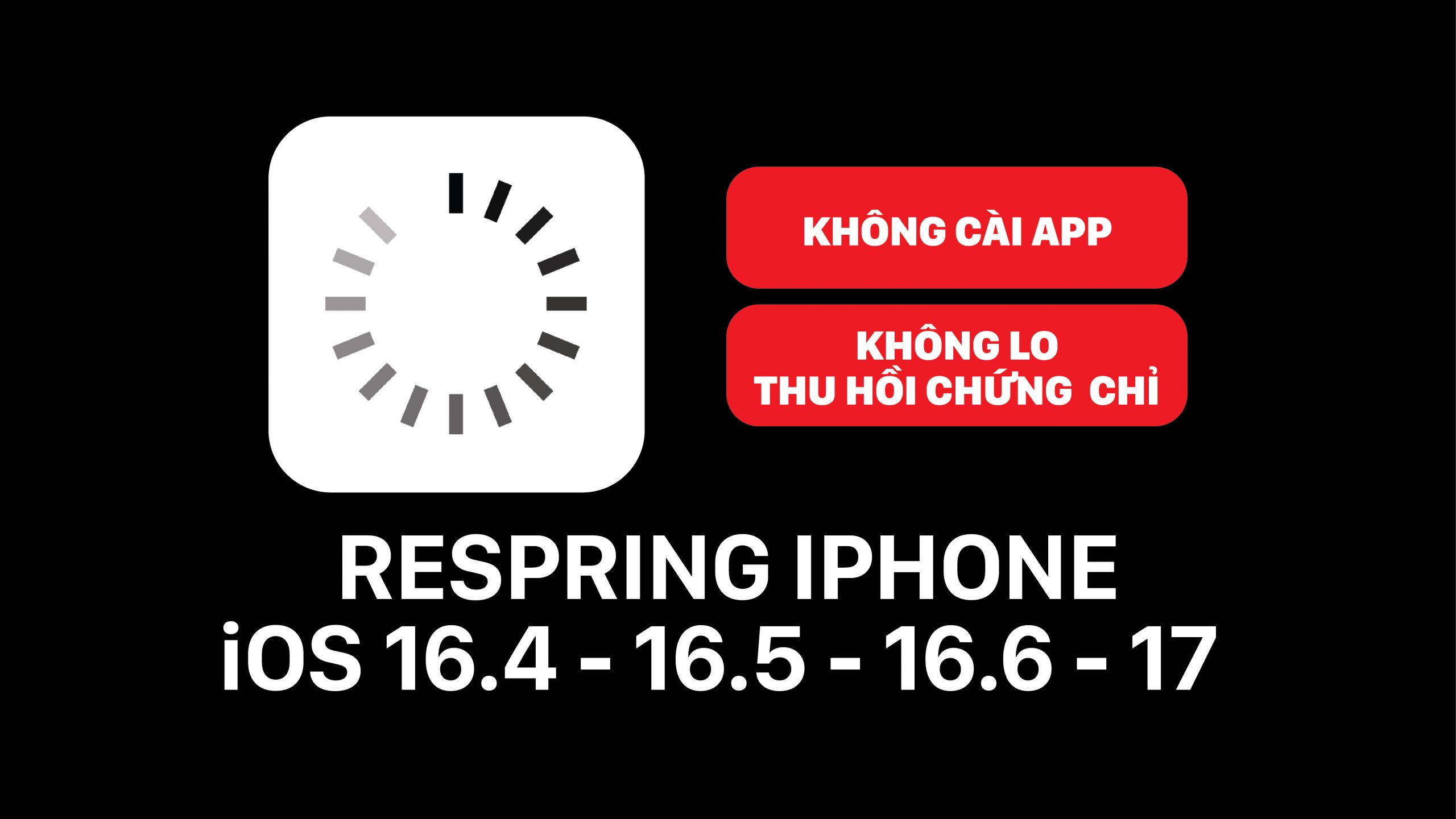 Cách Respring IOS 16.6 đến iOS 17 đơn giản nhất, không cài app, chứng chỉ